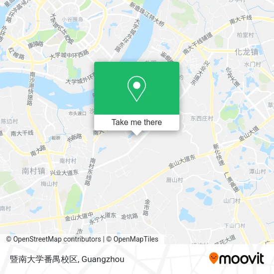 暨南大学番禺校区 map