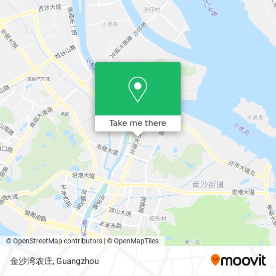 金沙湾农庄 map
