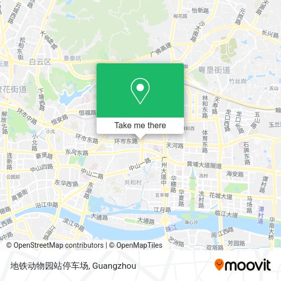 地铁动物园站停车场 map