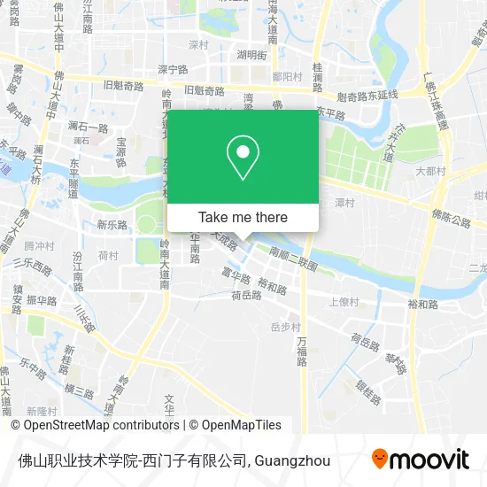 佛山职业技术学院-西门子有限公司 map
