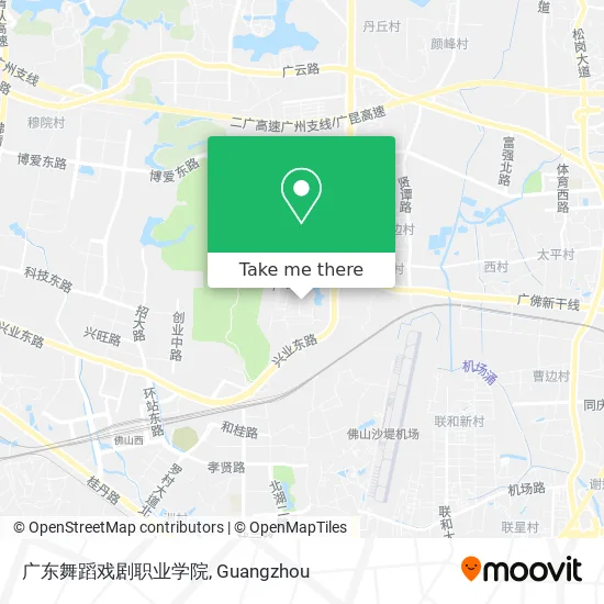 广东舞蹈戏剧职业学院 map