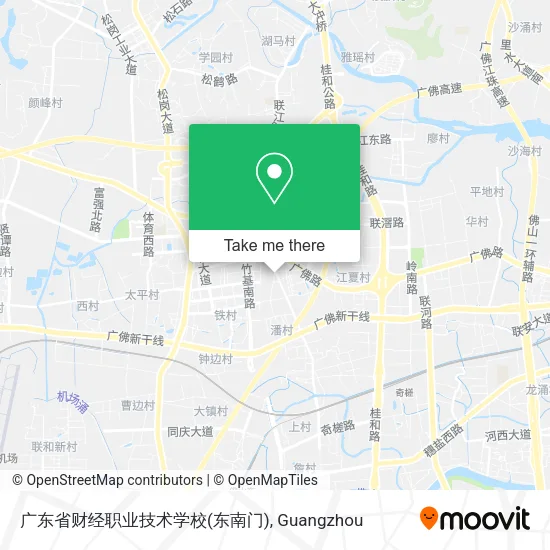 广东省财经职业技术学校(东南门) map