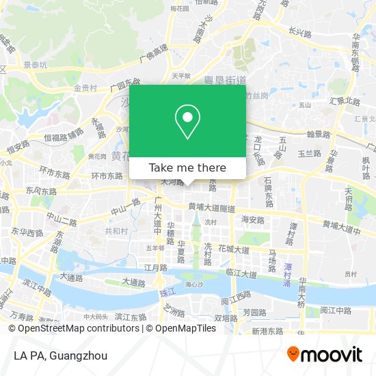 LA PA map