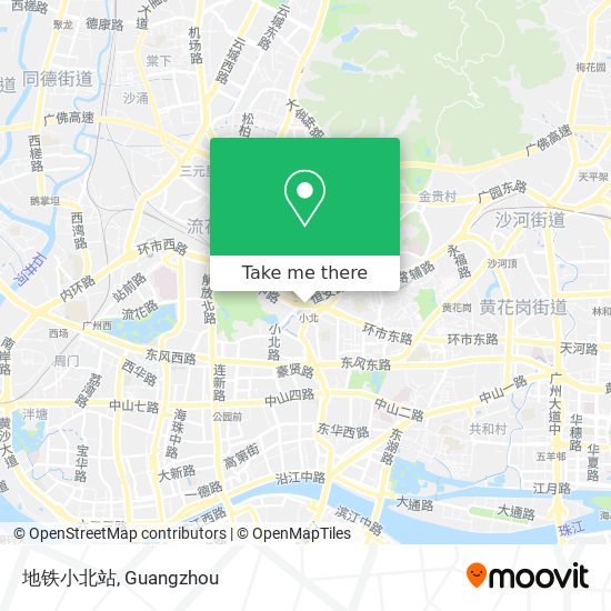 地铁小北站 map