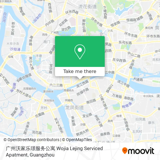 广州沃家乐璟服务公寓 Wojia Lejing Serviced Apatment map