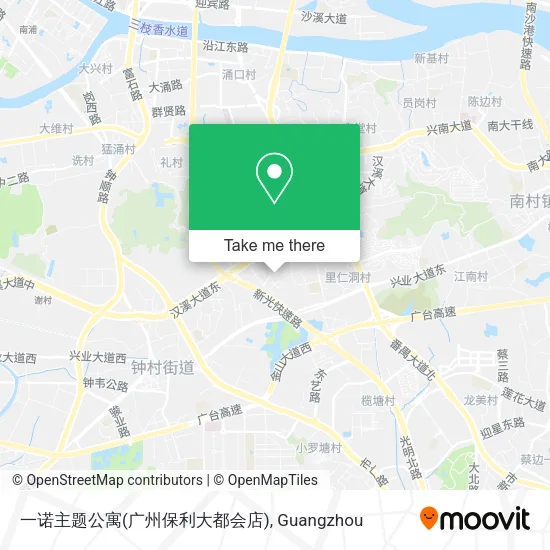 一诺主题公寓(广州保利大都会店) map