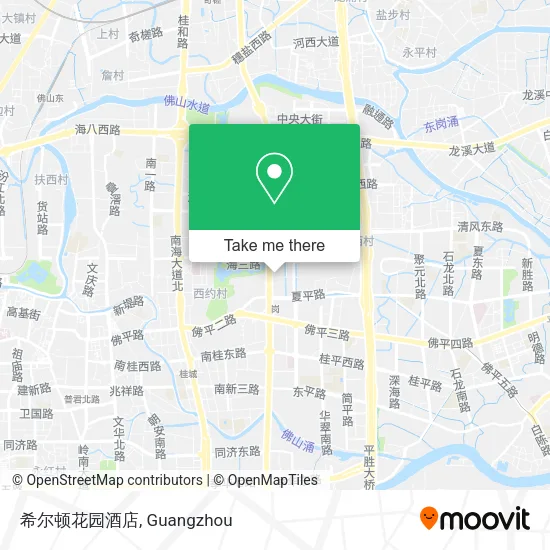 希尔顿花园酒店 map