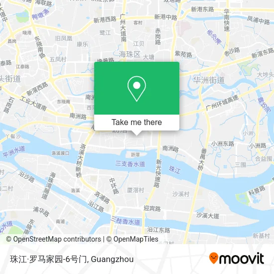 珠江·罗马家园-6号门 map
