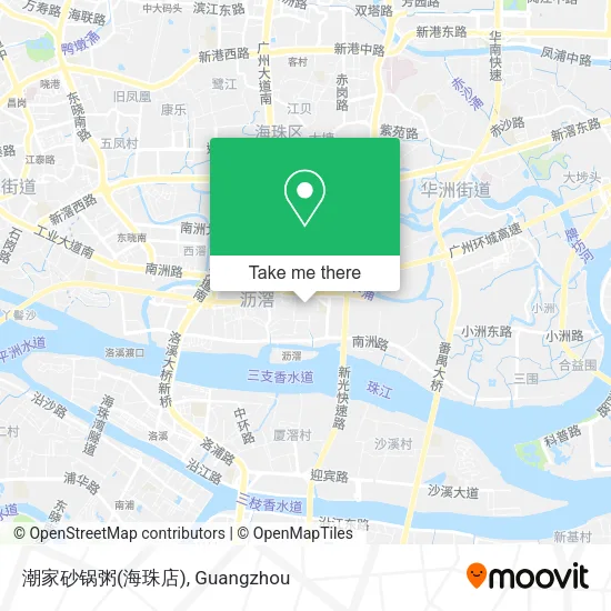 潮家砂锅粥(海珠店) map