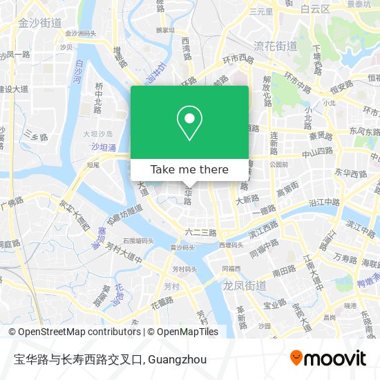 宝华路与长寿西路交叉口 map