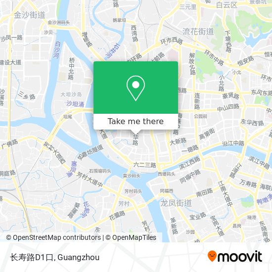 长寿路D1口 map