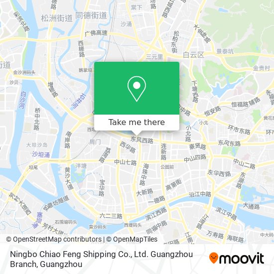 Ningbo Chiao Feng Shipping Co., Ltd. Guangzhou Branch map