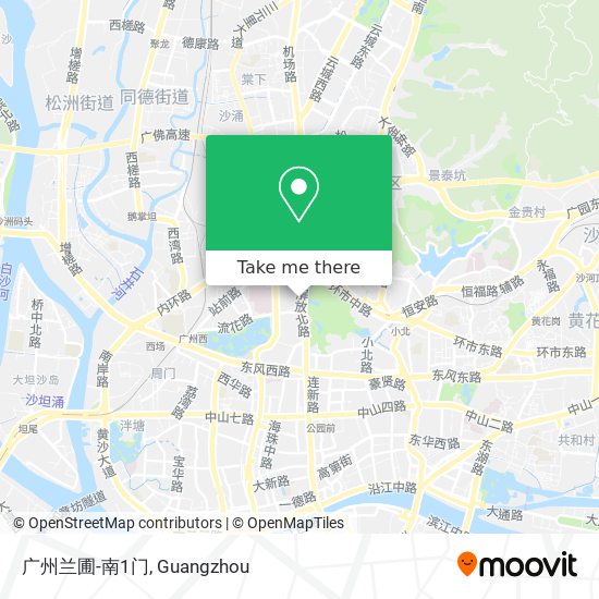 广州兰圃-南1门 map