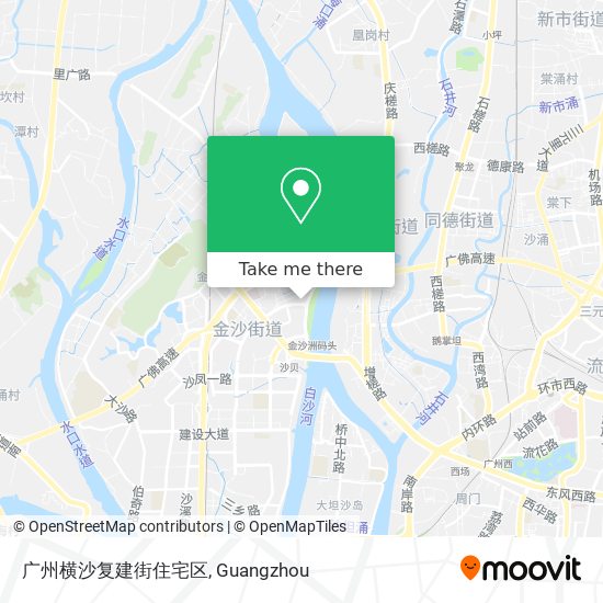广州横沙复建街住宅区 map