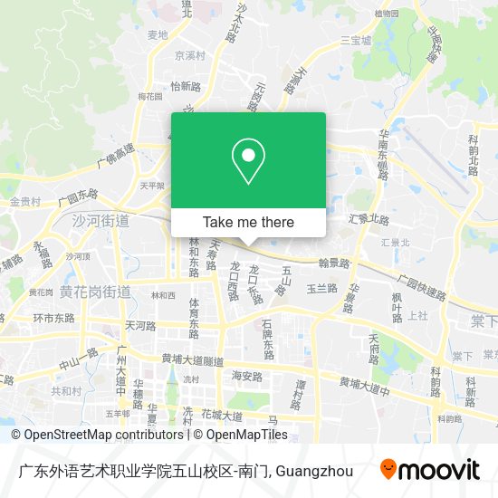 广东外语艺术职业学院五山校区-南门 map