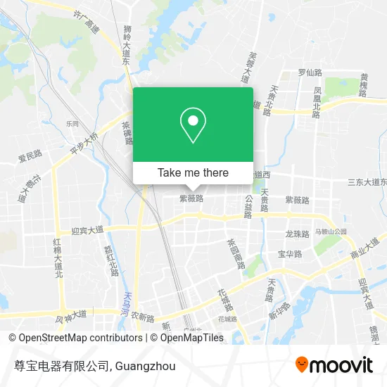 尊宝电器有限公司 map