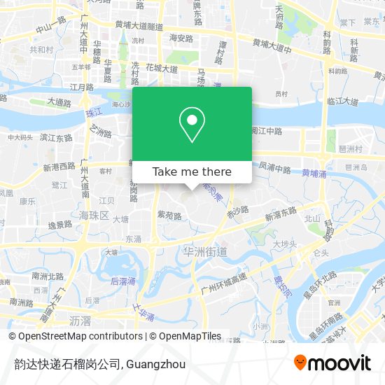 韵达快递石榴岗公司 map