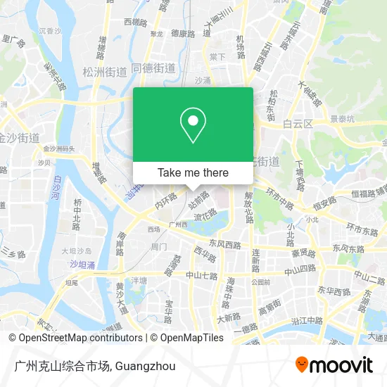 广州克山综合市场 map