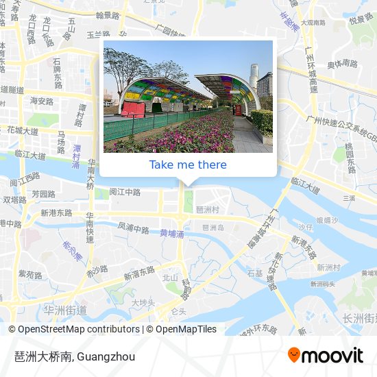 琶洲大桥南 map