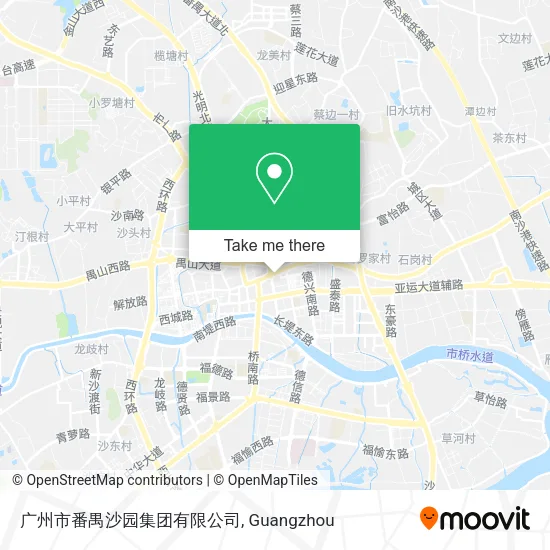 广州市番禺沙园集团有限公司 map
