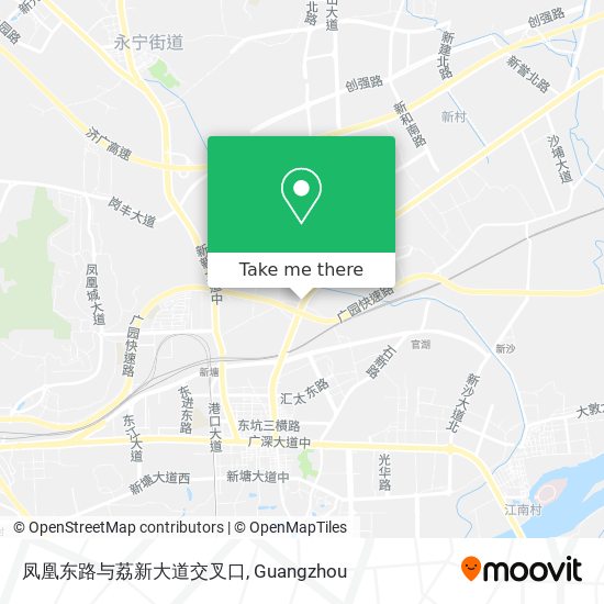 凤凰东路与荔新大道交叉口 map