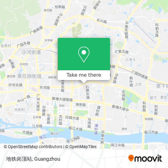 地铁岗顶站 map