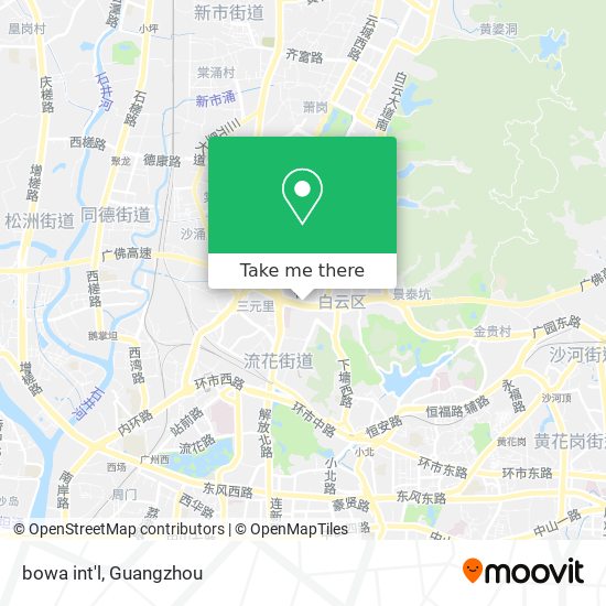 bowa int'l map