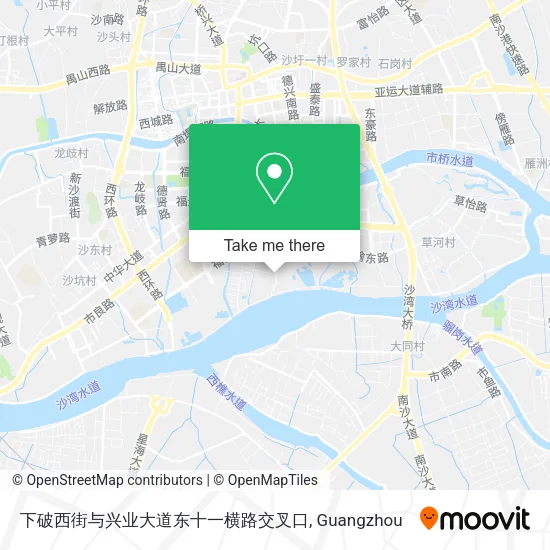 下破西街与兴业大道东十一横路交叉口 map