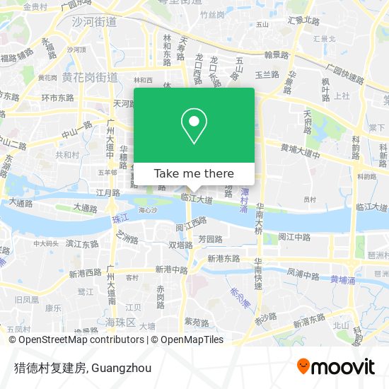 猎德村复建房 map