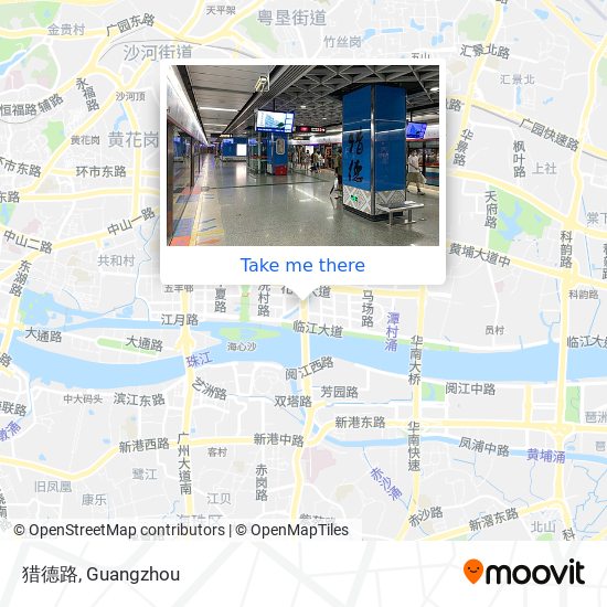 猎德路 map