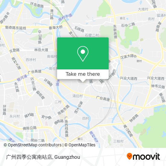 广州四季公寓南站店 map