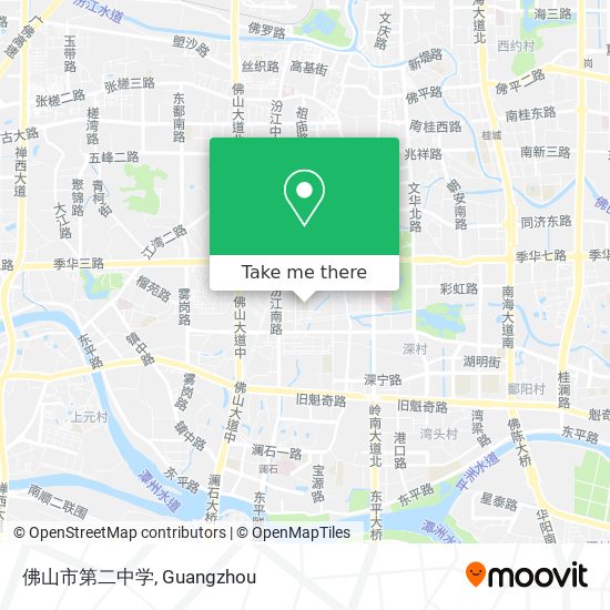 佛山市第二中学 map