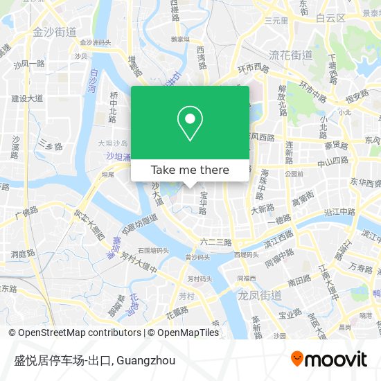盛悦居停车场-出口 map