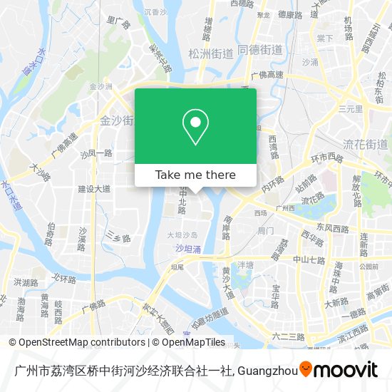 广州市荔湾区桥中街河沙经济联合社一社 map