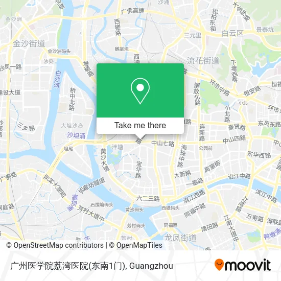 广州医学院荔湾医院(东南1门) map