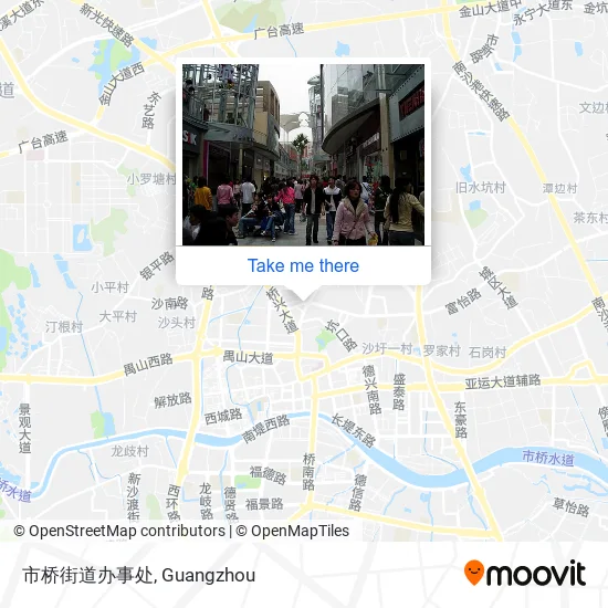 市桥街道办事处 map
