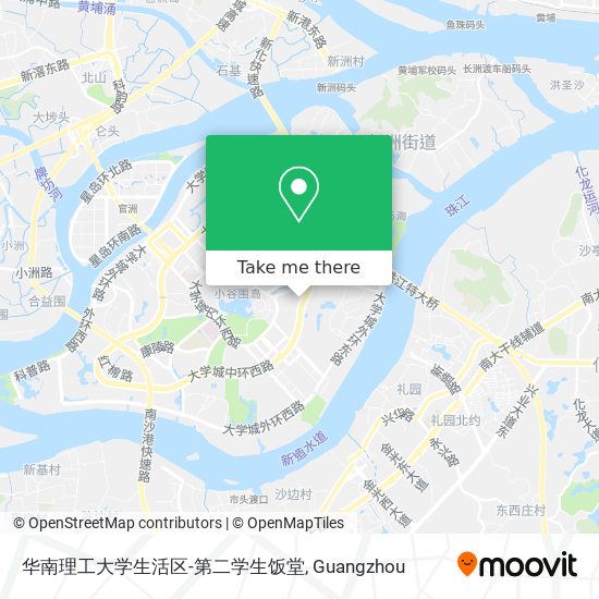 华南理工大学生活区-第二学生饭堂 map