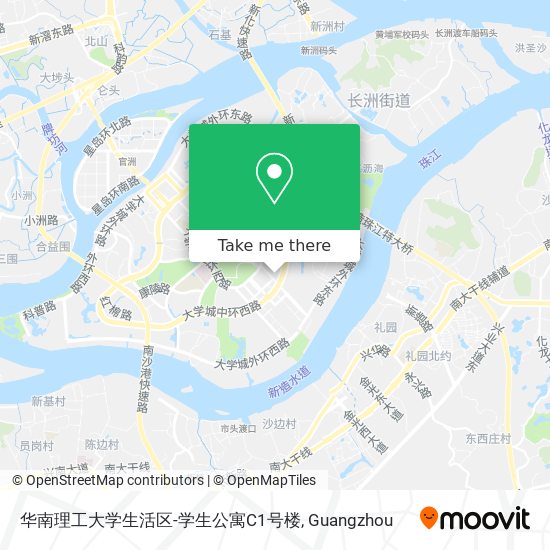 华南理工大学生活区-学生公寓C1号楼 map