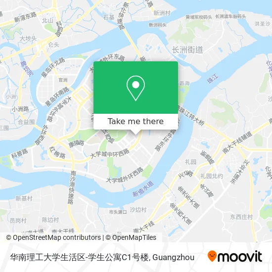 华南理工大学生活区-学生公寓C1号楼 map