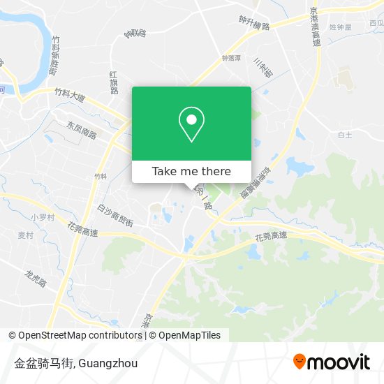 金盆骑马街 map