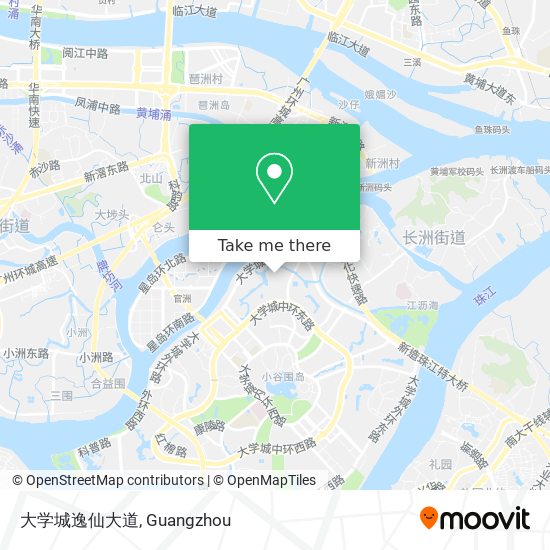 大学城逸仙大道 map