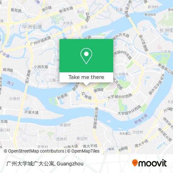 广州大学城广大公寓 map