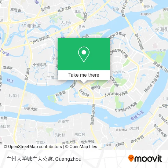 广州大学城广大公寓 map