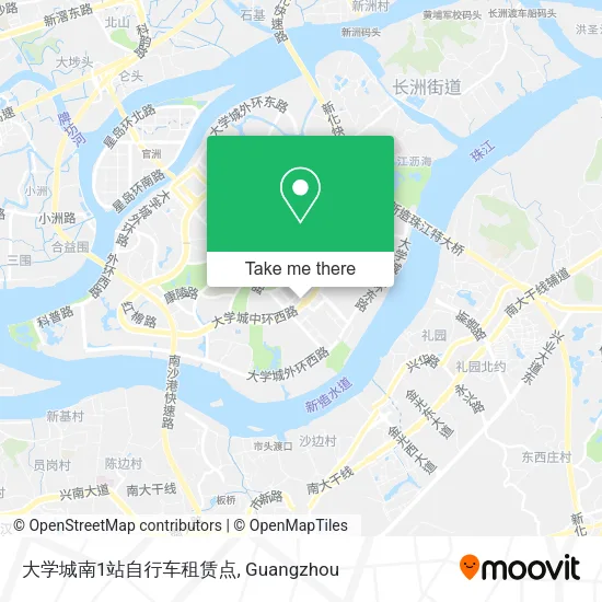 大学城南1站自行车租赁点 map