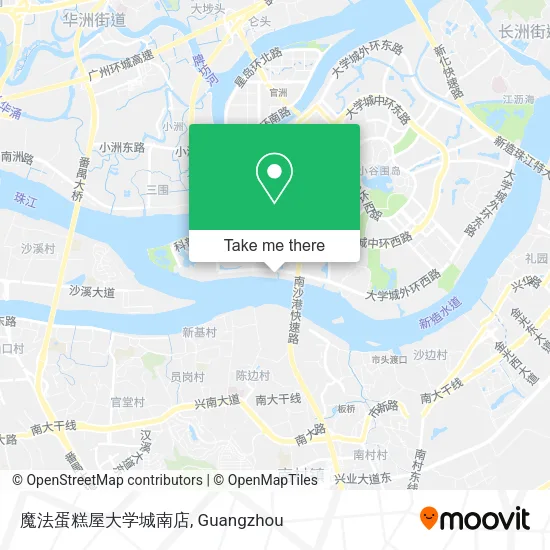 魔法蛋糕屋大学城南店 map