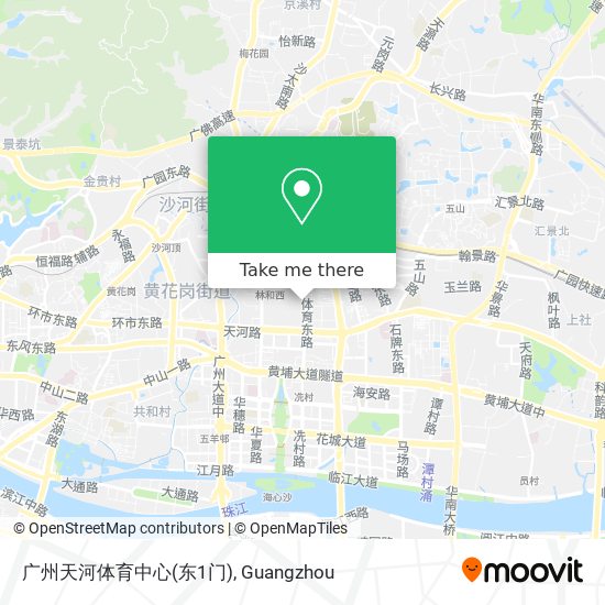 广州天河体育中心(东1门) map