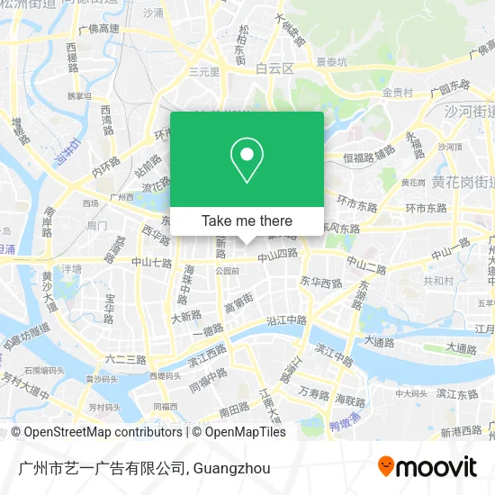 广州市艺一广告有限公司 map