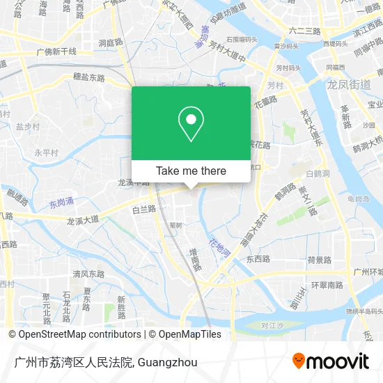 广州市荔湾区人民法院 map