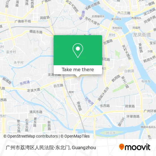 广州市荔湾区人民法院-东北门 map