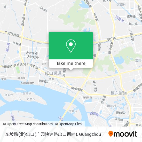 车坡路(北)出口(广园快速路出口西向) map